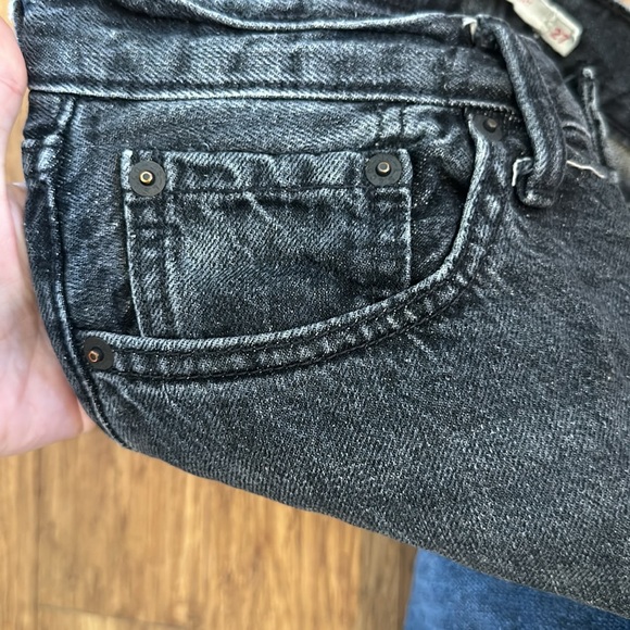 Levis Ridcage Straight jeans - washed black sz 27 - Picture 5 of 6